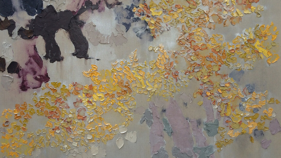 Brendan Stuart Burns, Pulse, 2014, Oil and wax on linen canvas, 160 x 200cm © the artist, courtesy of Osborne Samuel