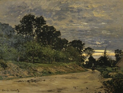 Claude Monet, Paesaggio campestre al tramonto, Collezione Gualino