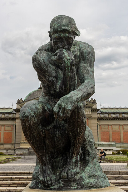Auguste Rodin, El pensador, Museo Nacional de Kioto, Japón