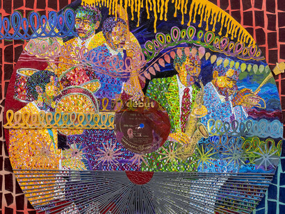 Wadsworth Jarrell, Jazz at Massey hall (detail), 1999. Courtesy of Jenkins Johnson Gallery