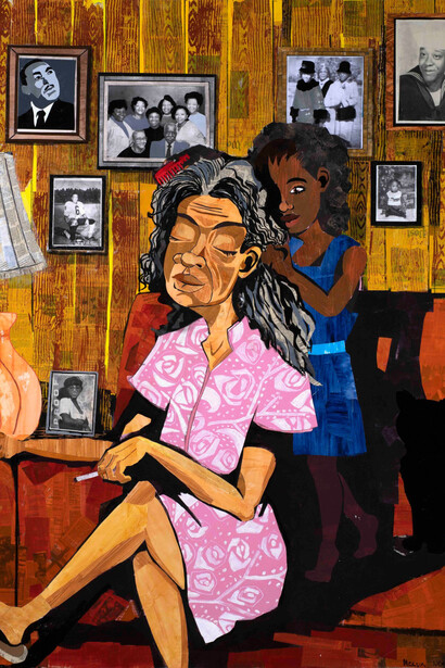 Melvin L. Nesbitt Jr., Miss Mary (detail), 2024. Courtesy of Hemphill Gallery 