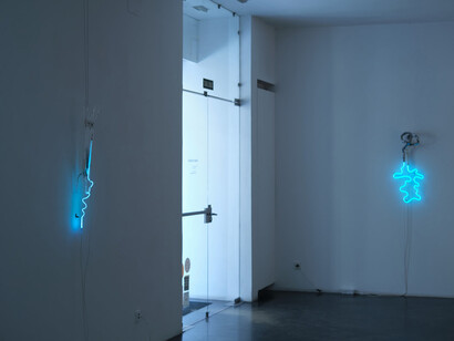 Día Muñoz, Creaturas de la dimensión de lo inconsciente, vista de exhibición. Cortesía de Ponce+Robles 