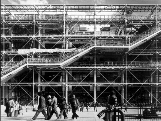 Pompidou Centre, 1977, Arch. Renzo Piano and Richard Rogers © Martin Charles, RIBA Library Photographs Collection