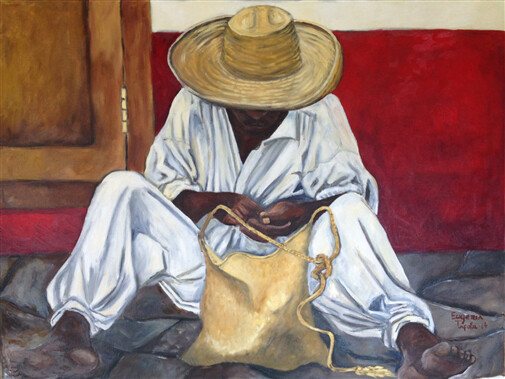 Eugenia Tafolla, Semillero, Oil on Canvas, 21.5" x 28.5"