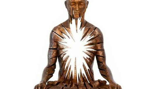 Sukhi Barber, Radiance bronze edition of 9 31 x 24 x 17 cm (12 x 9 x 7 in)