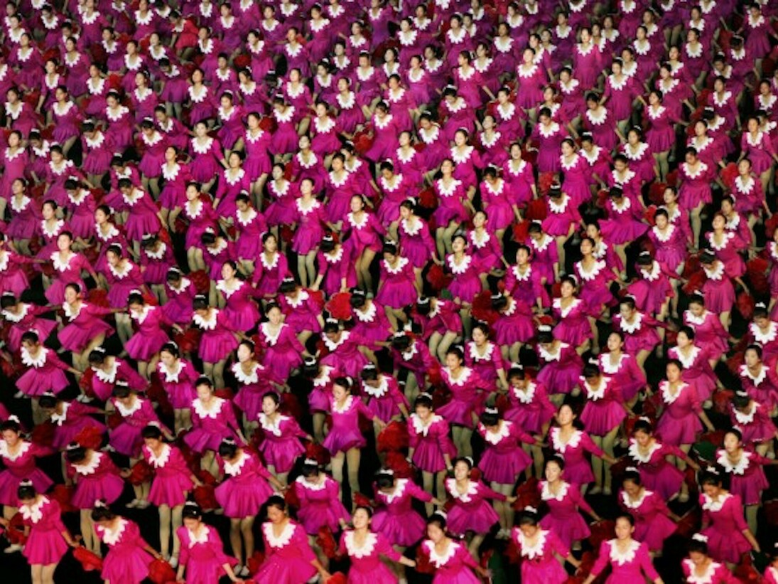 Red House I. North Korea in North Korea #93, Arirang Festival, May Day Stadium in Pyongyang, 2005. Courtesy of 43 Inverness Street