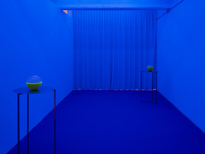 Fabio Marullo, Yellowsake – giallocanarino, veduta dell’installazione. Cortesia di ArtNoble Gallery