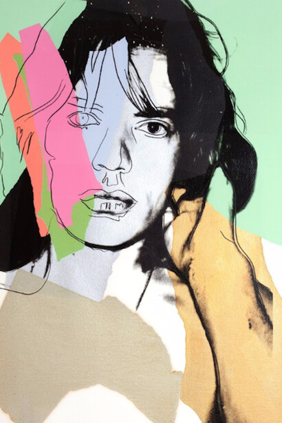Andy Warhol, Mick Jagger, 1975. Courtesy of HG Contemporary