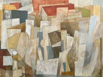 Storrington, 31 x 25 cm oil on wooden board, 2022