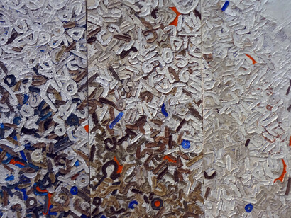 Jean-Marc Nahas, 'Renouvellement,' Mixed technique with ink, acrylic and black pen on wall, 200 x 240 cm