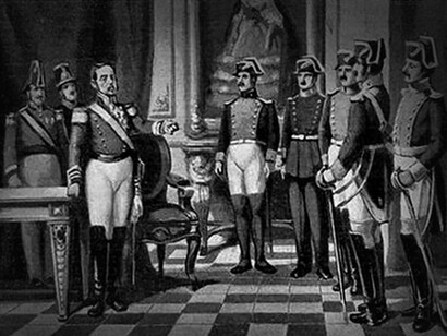 Ramón María Narváez en su despacho de la Guardia Civil