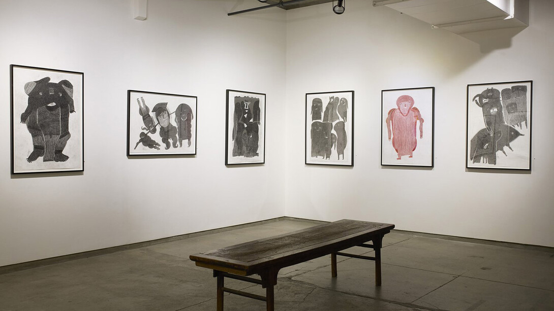 Davood Koochaki, Dancing in plain sight. Late drawings by Davood Koochaki, exhibition view. Courtesy of Cavin-Morris Gallery