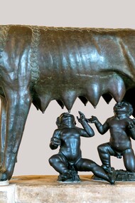 Bronze Capitoline she-wolf, 5th century BCE, the symbol of Rome