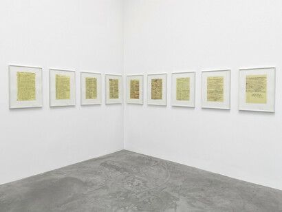 Jacqueline Humphries, exhibition view. Courtesy of Matthew Marks Gallery