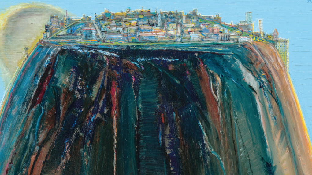 Wayne Thiebaud Mountains. Courtesy of Acquavella Gallery