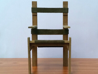 Marcel Breuer, Sedia in legno e tessuto