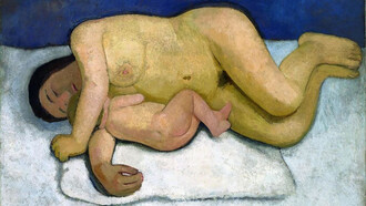 Paula Modersohn-Becker, Reclining Mother and Child II (1906)