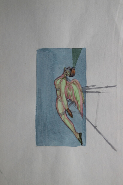 Sergey Chernov «Sketches, paintings, drawings» 1987-1989, various sizes, mixed media, from Sergey Chubraev’s collection