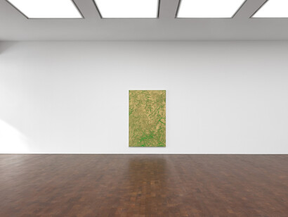 Rudolf Stingel, Vineyard paintings, exhibition view. Courtesy of Gagosian Gallery