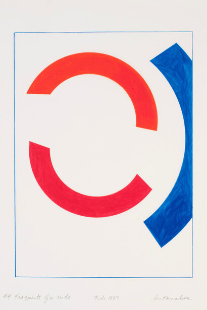 Stephen Antonakos, Fragments of a circle #14, 1977. Courtesy of Bookstein Projects