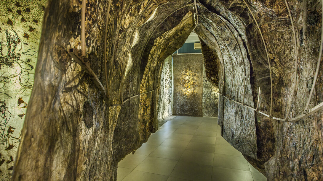 Part installation view - Jayashree Chakravarty, to be installed at Musée national des arts asiatiques- Guimet
Image Courtesy: Akar Prakar