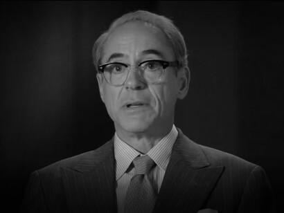 Robert Downey Jr. plays the scientist’s antagonist, Lewis Strauss in the movie