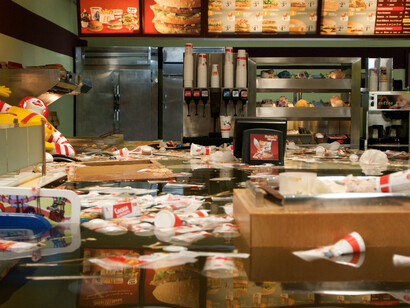 Flooded McDonald’s. Courtesy of Colby College Museum of Art