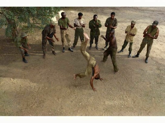 Stan Douglas, Capoeira, 1974, 2012, Digital C-print mounted on Dibond aluminum, Framed: 149.9 x 221 x 6.3 cm, 59 x 87 x 2 1/2 in. Edition of 5, Courtesy the artist, Victoria Miro, London and David Zwirner, New York / London, © Stan Douglas
