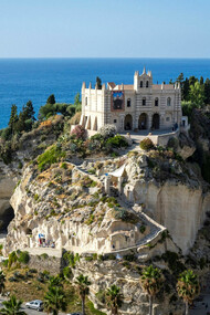 The church of Santa Maria dell'Isola (VII-VIII century) stands in Tropea, on the rock of the same name, Calabria, Italy