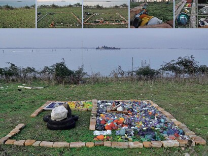 Alisia Cruciani, Rature, Sacca San Mattia, Spazio del possibile, Azione n 1, Installazione ambientale con materiali di risulta e preesistenti, Venezia 2014