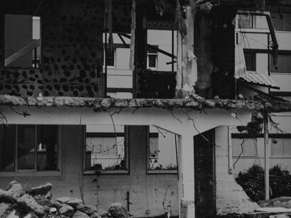 Il paese di Onna devastato dal terremoto