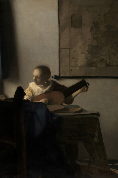 Johannes Vermeer, "Woman With a Lute", (1663)