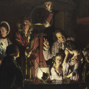 Joseph Wright 'of Derby', An experiment on a bird in the air pump, 1768. Courtesy of the National Gallery © Derby Museums