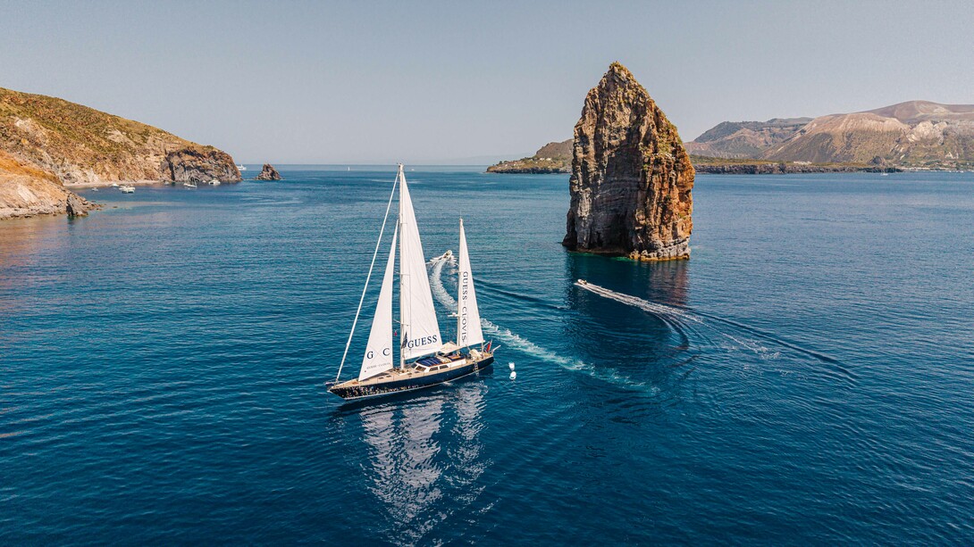 Guess continues to push the boundaries of fashion and lifestyle with the exclusive Guess for CLOVIS collaboration, launching the brand onto the open seas