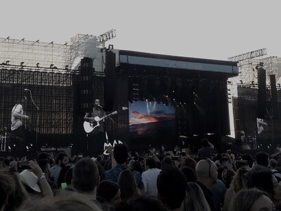 El músico norteamericano Jack Johnson durante su concierto en el escenario Madrid Stage del Festival Mad Cool 2018. Foto: Mónica Estévez

