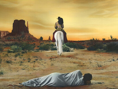 Youssef Nabil, I Saved My Belly Dancer, 2015.
© Youssef Nabil. Collection Pérez Art Museum Miami, museum purchase with funds provided by Joan Weberman. Courtesy of the artist and Nathalie Obadia Gallery, Paris