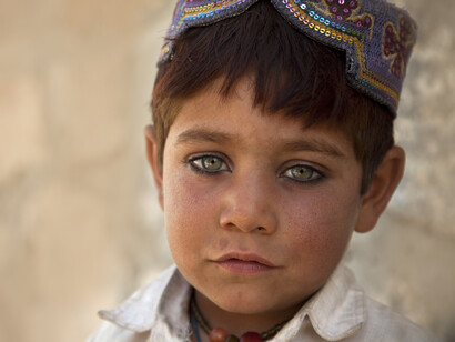 Niño del pueblo pastún, etnia mayoritaria en Afganistán
