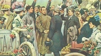 La fine del raid Pechino-Parigi