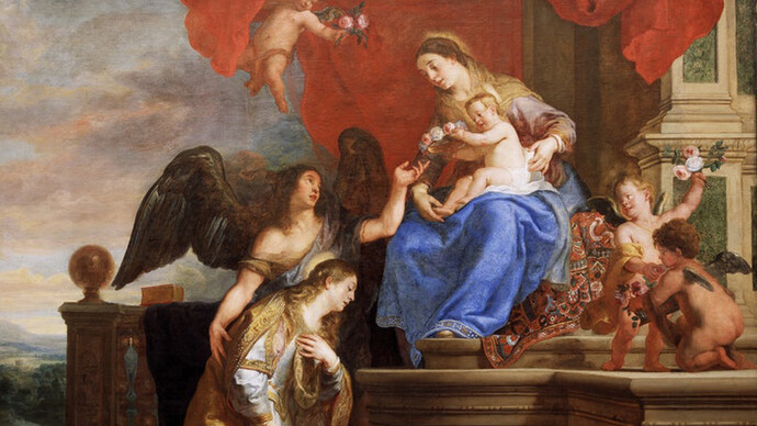 Gaspar de Crayer, The coronation of Saint Rosalia, 1644