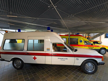 Sirens across Prague. Vehicles saving lives, exhibition view. Courtesy of Národní technické muzeum