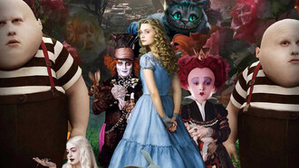 Escena de la película "Alicia en el país de las maravillas", dirigida por Tim Burton