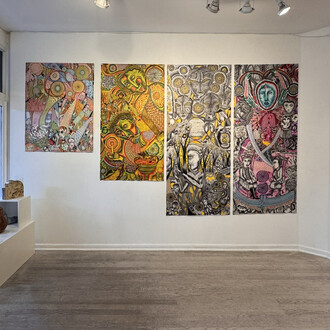 Justin Duerr, Let the light live, exhibition view. Courtesy of Van Der Plas Gallery