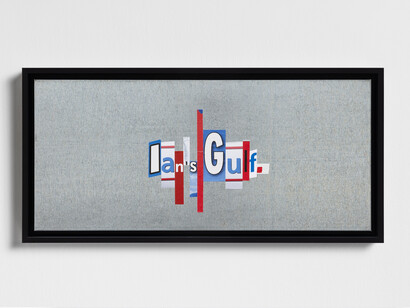 Alessandro Balteo-Yazbeck, Ian's gulf (lettering collage). From the series All the lands from sunrise to sunset, 2018. Courtesy of Green Art Gallery