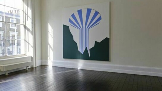 Ben Nathan, Chateau d'Eau,2012,181 x 166cm, oil on two part canvas