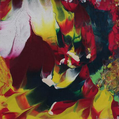 Luisa Prior. Campo da Luz  - acrilico sobre papel, 17,5 x 19.