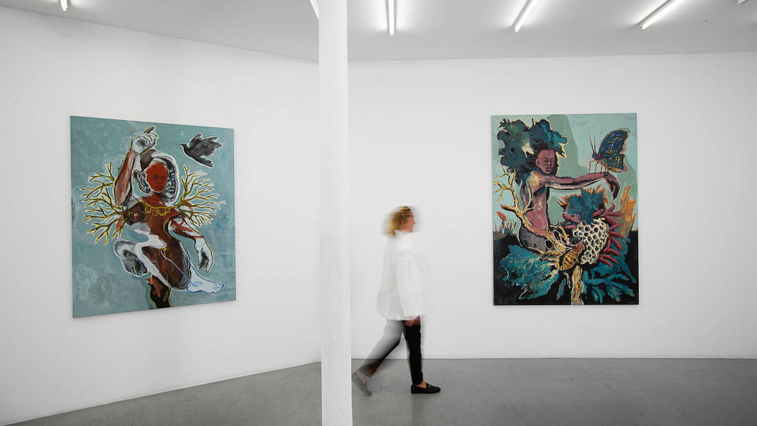 Souleimane Barry, Racines, vue d'exposition. Avec l'aimable autorisation de la Galerie Paris·B