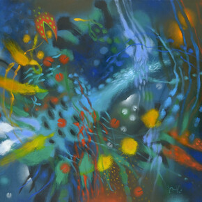 Carlos Jacanamijoy, Hora de cosechar, 94 x 124 cm, 2014