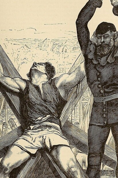 Ilustración publicada en "Historia de la gran reforma en Europa, en tiempos de Calvino y Lutero", de Merle d'Aubigné y Jean Henri, 1870