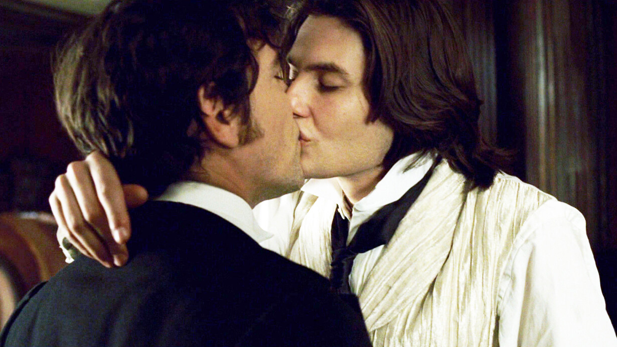 Dorian Gray e Basil Hallward in una scena del film 