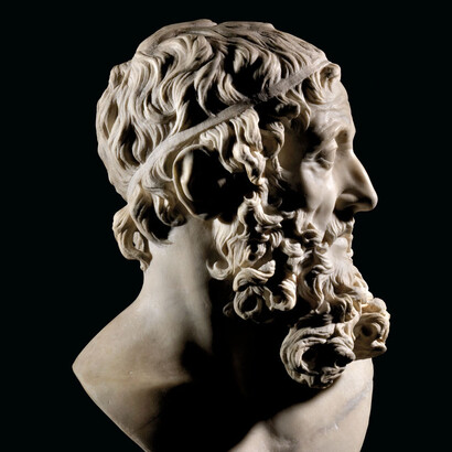 Busto de Aristóteles por Guiliano Finelli, c. 1645